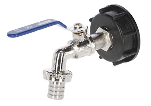 Kerbl Anschlusshahn für IBC-Container (mit Kunststoffadapter S60x6 für IBC-Container, mit PTFE-Gewebedichtband, mit 3/4" Schlauchanschluss, Wasserhahn) 221982 Kerbl Anschlusshahn für IBC-Container (mit Kunststoffadapter S60x6 für IBC-Container, mit PTFE-Gewebedichtband, mit 3/4" Schlauchanschluss, Wasserhahn) 221982 von Kerbl