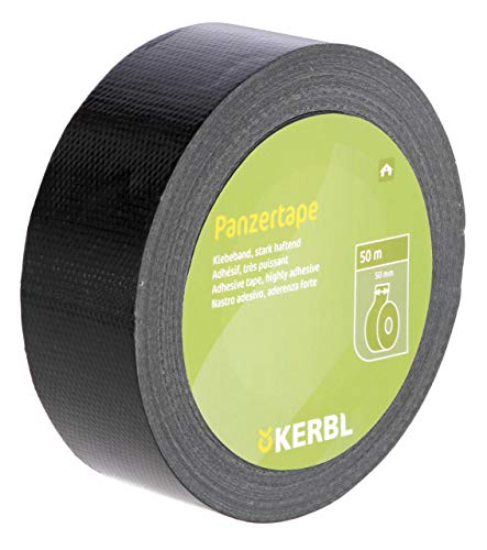 Kerbl Panzertape schwarz 50m stark haftend von Kerbl