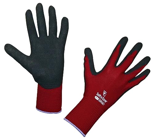 Kerbl 297287 Soft N Care Landscape Gartenhandschuh, Größe 8, Rot von Towa