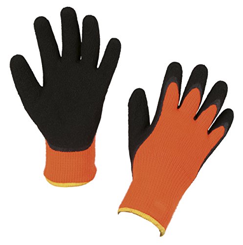 Kerbl Latex 297481 Ice Grip Winter Gloves Size 7/S Knitted HS Orange von Kerbl