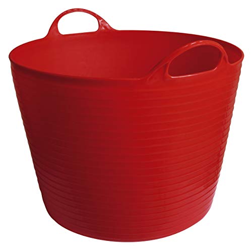 Kerbl Trog FlexBag rot Flexibler Futtertrog, Fassungsvermögen 42 Liter von Kerbl