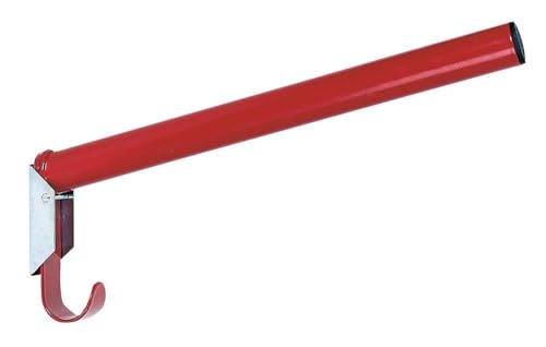 Kerbl 32842 Sattelhalter, klappbar, rund, mit integrierter Trensenhalter, rot von Kerbl