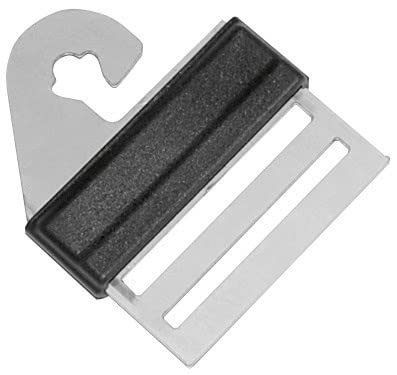 Kerbl 442007/046 Litzclip Torgriffverbinder für 40mm Bänder, Edelstahl, 4 Stück von Kerbl