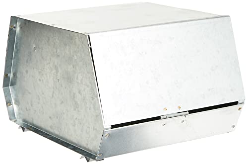 Kerbl Pet Futterautomat, Futterspender, 3 L, 2x Fressplatz, Metall verzinkt, für Kaninchen, mit Deckel, von außen anzubringen und zu befüllen von Kerbl Pet