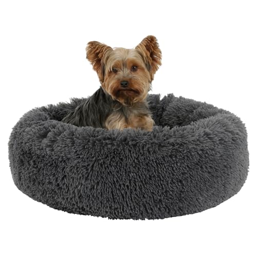 Kerbl Pet Kuschelbett Fluffy, Hundebett, Katzenbett, grau, 18cm, Ø60cm, Polyester, Katzen, Anti-Rutsch-Boden, weiches Füllmaterial Kerbl Pet Kuschelbett Fluffy, Hundebett, Katzenbett, grau, 18cm, Ø60cm, Polyester, Katzen, Anti-Rutsch-Boden, weiches Füllmaterial von Kerbl Pet