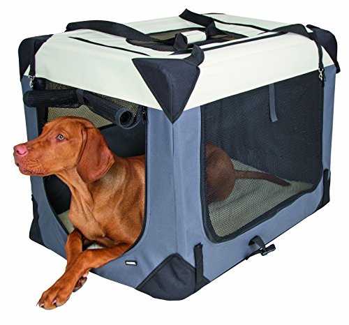 Kerbl 80598 Transportbox Journey, 81 x 58 x 58 cm, grau/beige von Kerbl Pet