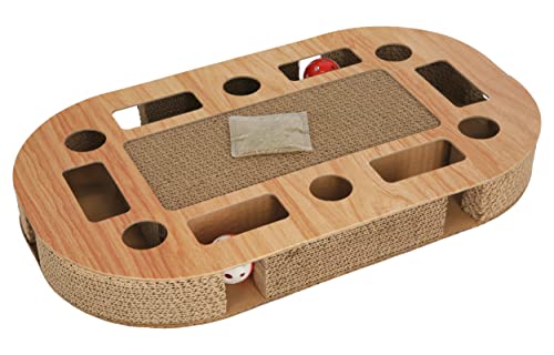 Kerbl Pet Katzenkratzbrett Ovalo, 52x31x8,5cm, mit Catnip von Kerbl Pet