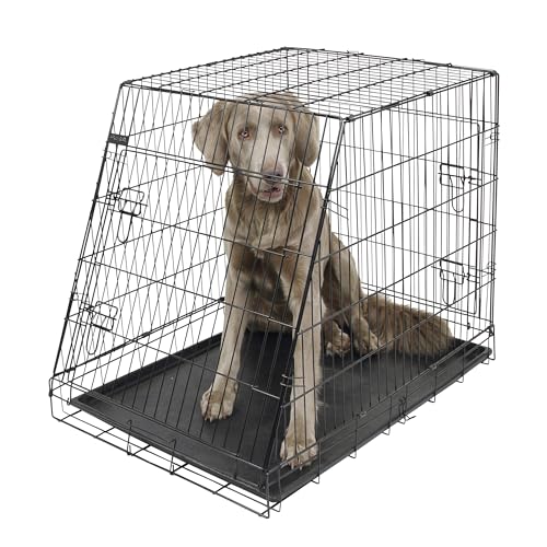 Kerbl Pet Gittertransportbox, Hundebox, schwarz, 75x52x61cm, zusammenklappbar, Metall, Hunde, mit zwei Türen, für Reisen oder Zuhause Kerbl Pet Gittertransportbox, Hundebox, schwarz, 75x52x61cm, zusammenklappbar, Metall, Hunde, mit zwei Türen, für Reisen oder Zuhause von Kerbl Pet