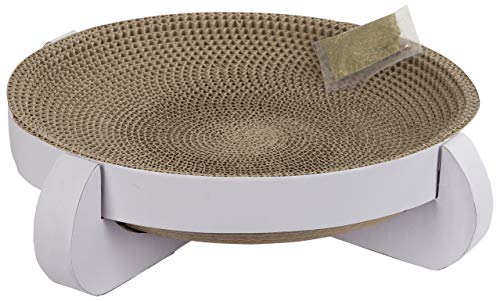 Kerbl Katzenkratzbett Platinum (L x B x H 35 x 35 x 10 cm, mit separatem CatNip-Beutel, aus leichtem Material) 81555 Kerbl Katzenkratzbett Platinum (L x B x H 35 x 35 x 10 cm, mit separatem CatNip-Beutel, aus leichtem Material) 81555 von Kerbl Pet