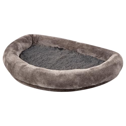 Kerbl Pet Fensterliegebett, 55x35x10 cm, Liegeplatz für Katzen, Gepolsterter Rand, Weicher Plüschbezug, Stabile Holzkonstruktion, Anpassbar an das Fensterbrett, Grau Kerbl Pet Fensterliegebett, 55x35x10 cm, Liegeplatz für Katzen, Gepolsterter Rand, Weicher Plüschbezug, Stabile Holzkonstruktion, Anpassbar an das Fensterbrett, Grau von Kerbl Pet