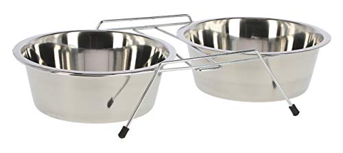 Kerbl Pet Doppelnapfständer incl. 2 x 1800 ml Napf von Kerbl Pet