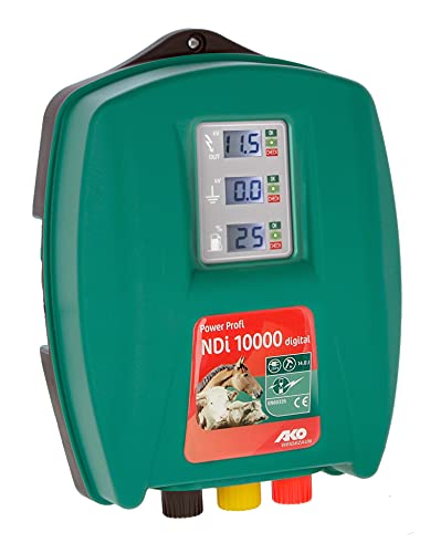 AKO Power Profi NDi 10000 digital, Weidezaungerät Premium, 230 V Netzgerät, Input Joule: 14.00 J, max. Spannung: 10.200 V, für Zäune bis: 80 km, 5 Jahre Garantie, Made in Germany AKO Power Profi NDi 10000 digital, Weidezaungerät Premium, 230 V Netzgerät, Input Joule: 14.00 J, max. Spannung: 10.200 V, für Zäune bis: 80 km, 5 Jahre Garantie, Made in Germany von AKO Fencing
