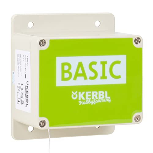 Kerbl Automatische Steuerung für Hühnertür Basic, Batteriebetrieben, mit Lichtsensor, automatische Stoppfunktion bei Widerstand, Steuerung, 70540 von Kerbl