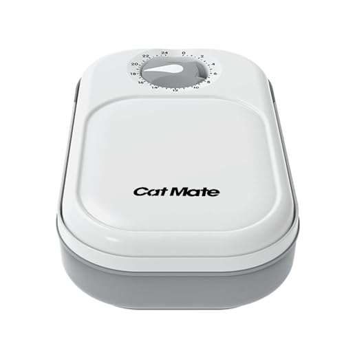 Kerbl 80895 Cat Mate Automatischer Futterspender 1 Mahlzeit, 0.295 kg, White von Cat Mate