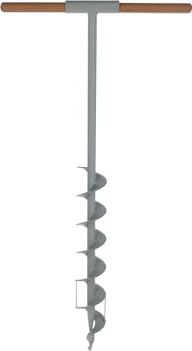 Kerbl Erdbohrer (idealer Helfer zum Zaunanbau, müheloses Vorbohren für die Befestigung der Pfähle, Stahl lackiert, 90 mm) 44485 von Kerbl