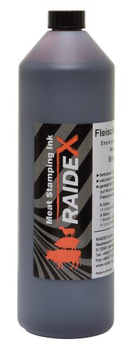 Kerbl Fleischstempelfarbe braun, 1 L Orig.Raidex von Kerbl