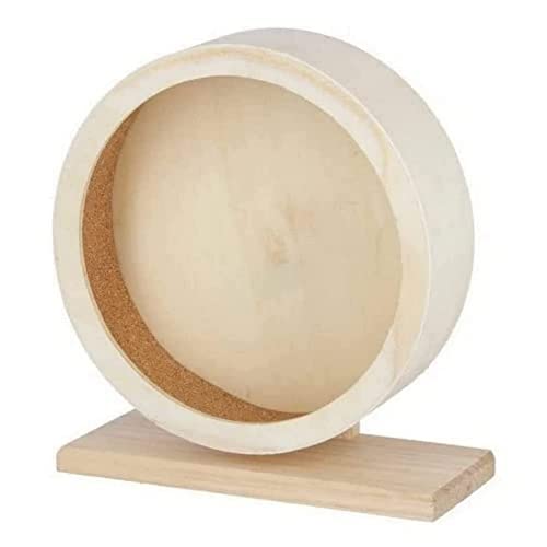 Kerbl 81788 Hamsterlaufrad aus Holz mit geschlossener Lauffläche aus Kork für sicheren Halt, Durchmesser 22 cm oder 29 cm (29 cm) von Kerbl Pet