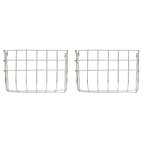 Kerbl Heuraufe aus Metall 17x13cm verzinkt, zum Einhängen, Silber (Packung mit 2) von Kerbl Pet