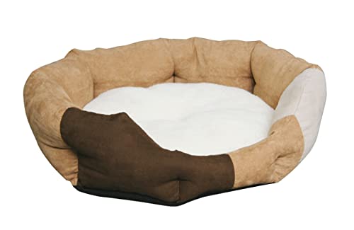 Kerbl Hundekissen Amy (Kuschelbett für Hunde, Velours mit Wendekissen, waschbar 30°C, Material 100% Polyester, Hundebett, Kissen für kleine Hunde) von Kerbl