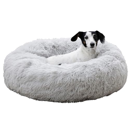 Kerbl Pet Kuschelbett Fluffy, Hundebett, Katzenbett, hellgrau, 19cm, Ø76cm, Polyester, Katzen, Anti-Rutsch-Boden, weiches Füllmaterial Kerbl Pet Kuschelbett Fluffy, Hundebett, Katzenbett, hellgrau, 19cm, Ø76cm, Polyester, Katzen, Anti-Rutsch-Boden, weiches Füllmaterial von Kerbl Pet