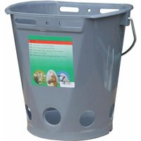 Kerbl Lammeimer transparent (Grau, Fassungsvermögen 8l, mit 5 roten Saugern) von Kerbl