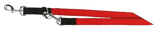 Kerbl Pet Miami Plus, Führleine schwarz-rot doppelt 25mm/200cm von Kerbl Pet