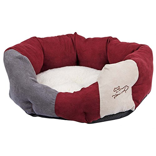 Kerbl Pet 81268 Kuschelbett Ameli, L 45 x B 41 cm, bordeauxrot/anthrazit Kerbl Pet 81268 Kuschelbett Ameli, L 45 x B 41 cm, bordeauxrot/anthrazit von Kerbl