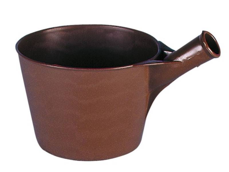 Kerbl Schaufel Jaucheschöpfer mit Dülle – 4,4 Liter Kunststoff-Schöpfer, (2er Set), ∅ 23cm von Kerbl
