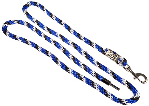 Kerbl Strick Führstrick Mustang Karabiner-Haken, Royalblau/Schwarz/Weiß, 321436 von Kerbl