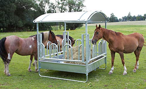 Kerbl Viereckraufe mit Palisaden- freßgitter 2 x 2m von Kerbl