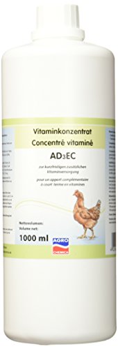 Kerbl Vitamin Konzentrat AD3EC für Geflügel, wasserlöslich mit Vitamin A/C/D3/E von Kerbl
