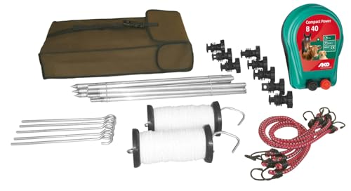 AKO Fencing Wanderreiter-Set, komplett mit Batteriegerät B40 von AKO Fencing