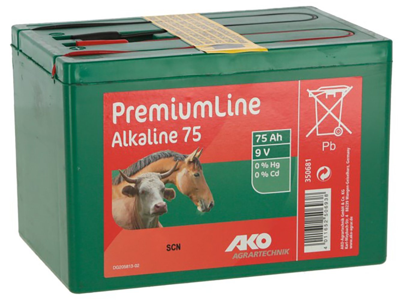 Kerbl Weidenzaun Kerbl AKO Batterie Alkaline 9 V, 75 Ah, 350681 von Kerbl