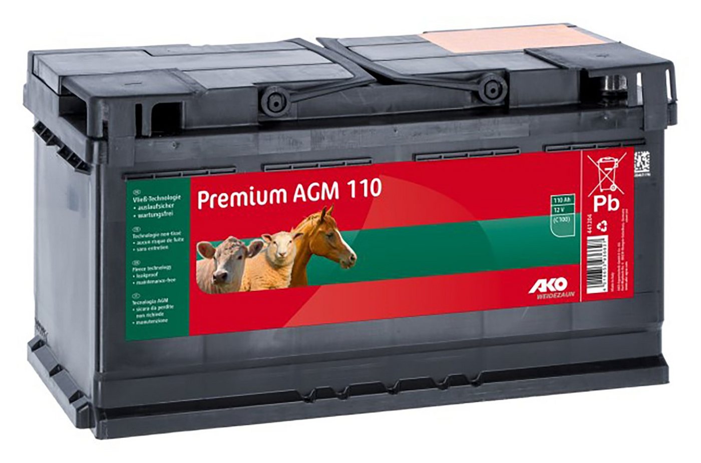 Kerbl Weidenzaun Kerbl AKO Premium AGM Batterie, 110AH (C100), 441204 von Kerbl