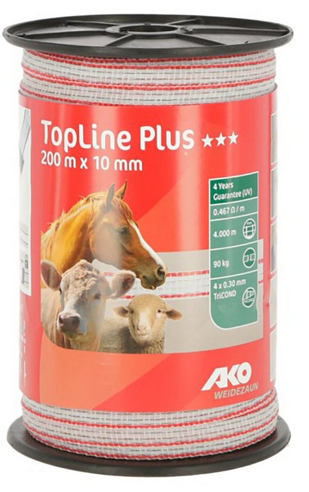 Kerbl Weidenzaun Kerbl Weidezaunband 200 TopLine Plus 4491504 von Kerbl