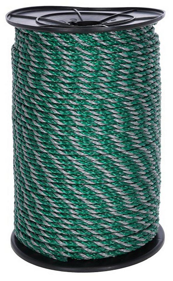 Kerbl Weidenzaun Seil EconomyLine, 200 m, 6 mm grün/grau, 6 x 0,2 mm SSW, (1-St) von Kerbl