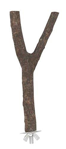 Kerbl Y-Sitzstange 20 cm, Naturholz, 1-seitig von Kerbl