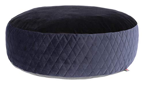 Maxi-Pet 80390 Liegekissen Pouf, durchmesser 60x18cm, schwarz/blau von Kerbl