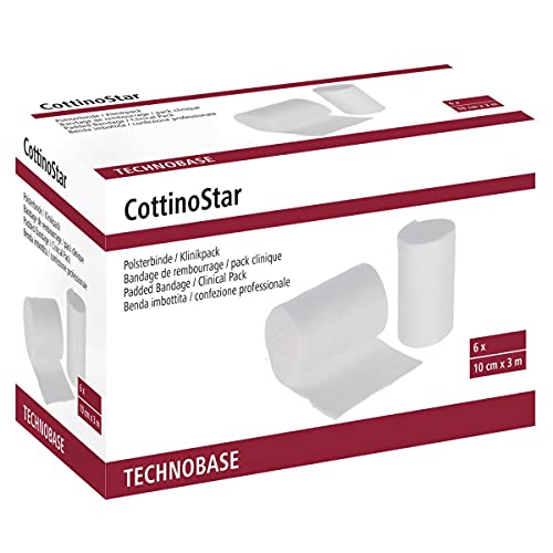 Polsterbinde CottinoStar, 10 cm x 3 m, 6 Stk. Klinikpack von Kerbl