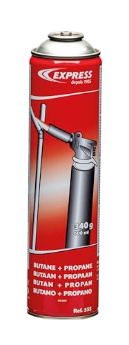 Zubehör für Lötkolben - Dachdeckerlötkolben - Schweißbrenner - Ersatzteile - Gaskartusche Propen 15% + Butan + Propan (60g) auf Schaumbasis, zum Überkopfbetrieb - Verwendung bei Temperaturen bis -2°C von EXPRESS