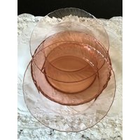 8 3/4 "Aroroc Pink Speiseteller - 4Er-Set." von KereksBoutique