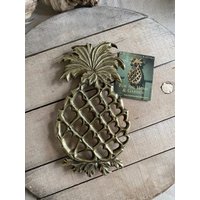 Ananas Messing Untersetzer ~ Virginia Metalcrafters von KereksBoutique