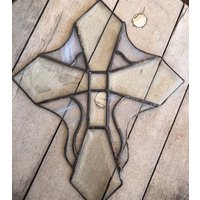 Facettiertes Glas Kreuz Suncatcher ~ von KereksBoutique