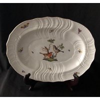 Herend Servierplatte ~ Rothschild Vogel von KereksBoutique