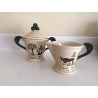 Vintage Metlox Poppytrail Milchkännchen & Zucker von KereksBoutique