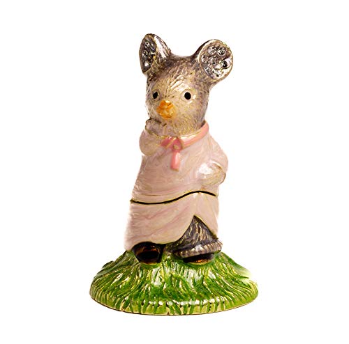 Keren Kopal Girl Mouse Trinket Box Decorated with Crystals Jewelry Storage Stash Handpainted Animal Figure Gift Idea for Home Decoration Keren Kopal Girl Mouse Trinket Box Decorated with Crystals Jewelry Storage Stash Handpainted Animal Figure Gift Idea for Home Decoration von Keren Kopal