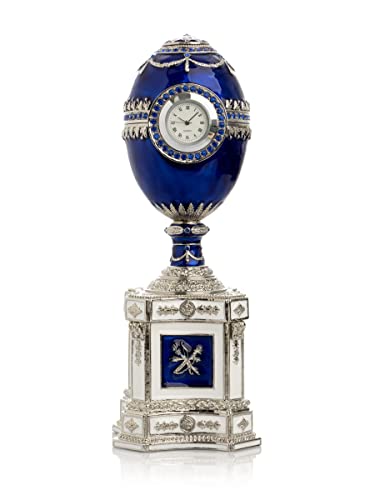 Keren Kopal Schmuckkästchen, Fabergé-Ei, mit Perle und Uhr, limitierte Auflage von Keren Kopal