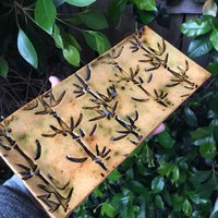 Serviertablett Keramik Handgefertigt, Gelbes Tablett Mit Ast Design, Vorspeisen Tapas Dekorative Platte Keramik, Einweihungsgeschenk von KerenOrHandmade