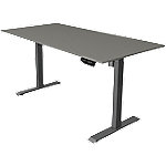 Kerkmann Move 1 Rechteckig Elektronisch Höhenverstellbarer Sitz-Stehschreibtisch Anthrazit 1400 x 800 x 1230 mm von Kerkmann