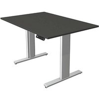 Kerkmann Move 3 tube elektrisch höhenverstellbarer Schreibtisch anthrazit rechteckig, T-Fuß-Gestell silber 120,0 x 80,0 cm Kerkmann Move 3 tube elektrisch höhenverstellbarer Schreibtisch anthrazit rechteckig, T-Fuß-Gestell silber 120,0 x 80,0 cm von Kerkmann